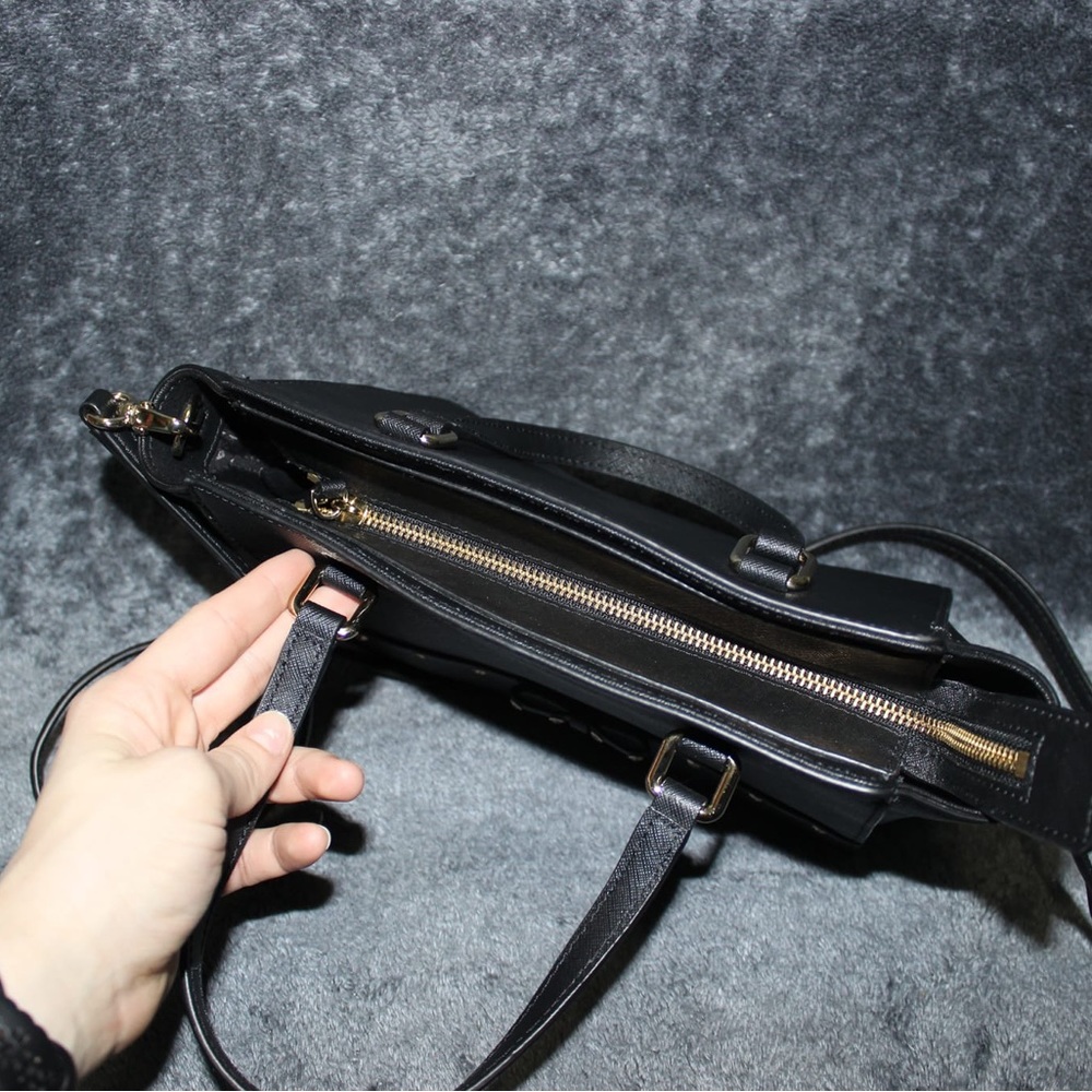 ✨HP ♠️Kate Spade Saffiano Leather Laurel Way Jeweled Bow Hadlee Satchel - Picture 3 of 12
